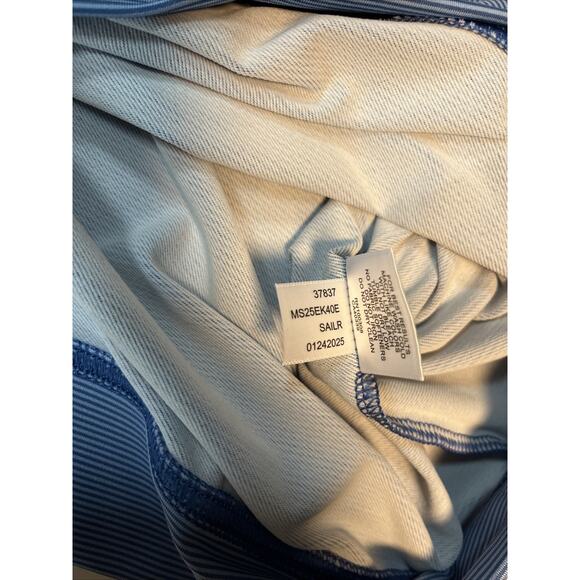 Peter Millar Woman’s Blue Quarter Zip Golf Long Sleeve Polo Large NWT Arm Logo - Picture 8 of 9